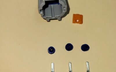 2 Pin male light gray Nissan connector